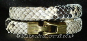 Mens Python Snakeskin Double  Wrap Bracelet 12mm